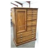 Armoire chest, 6 drawer, 57 in. tall, shelves