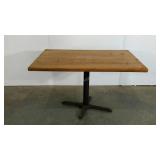 Table, nice solid 30 x 48 slab of dense tree wood