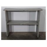 Painted wooden sofa table, paint is chipping