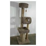 Cat tree, carpeted, 76" tall