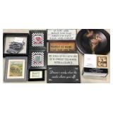 Wall art, group of smaller framed pictures an