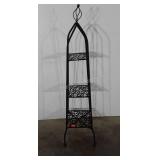 Three tier metal plant stand, 47"