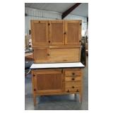 Hoosier, enamel topped base, has baker