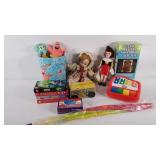 Toy group, games, balls, VHS movies, puzzle, etc.
