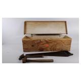 Saw box with tools