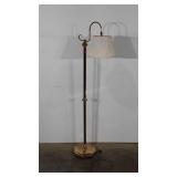 Brass floor lamp, 53.5"