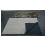 Indoor/outdoor runner rug-23 x 59 and a very thin