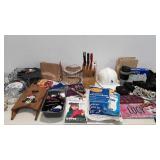 Home goods, vacuum bags, Brita filters, knife