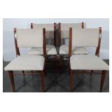 Four mid-century dining chairs, need cleaned