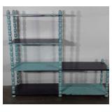 Painted shelf/bookcase, paint shows wear, 14" x