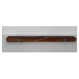 Wooden fly rod case, 4.5" x 50.5"