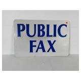 Metal sign "Public Fax", 2