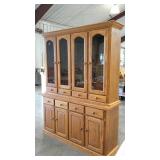 Sauder China cabinet hutch, 17 x 63 x 82, very
