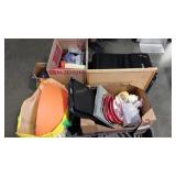 Skid lot, Elvis candy boxes, suitcase, bowling