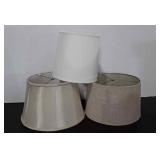 Three lampshades, all in good usable condition