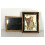 Wall art, wildlife framed picture 12x15 and
