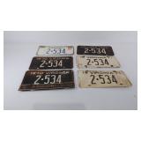 Virginia license plates, 1966, 1970 front and