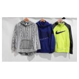 Sweatshirts, includes two Nike sweatshirts size M