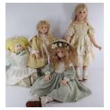 Four Collectible dolls, 2 Hildegard Gunzel,