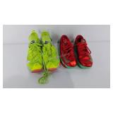 Two pairs Nike Athletic shoes size 9 and 7 Youth