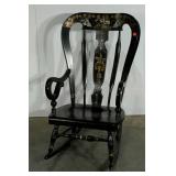 Ethan Allen Homestead Rocker, black with gold and
