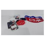 Masks, unused, 8 masks made of different