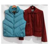 Ann Taylor blazer and Eddie bower vest, sizes M