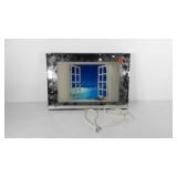 Lighted beach scene mirror, lights and makes