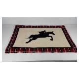 Fox hunt scatter rug, 24" x 35.5"