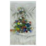 Atlas quart Mason jar with zinc lid full of