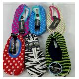 Snoozies, stretch comfort fit, cozy cotton foot