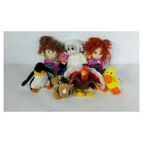 Toys, Beanie babies, stuffed lamb and Kool kids