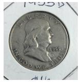 1953 D Franklin Half Dollar