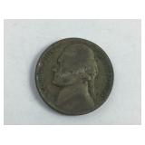 1943 Large P Silver Nickel