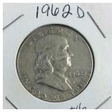 1962 D Franklin Half Dollar