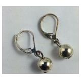 Sterling Silver Ball Dangle Earrings
