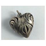 Sterling Silver Large Heart Pendant