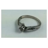 Diamond Accent Sterling Silver Ring Size 7.25