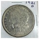 1921 D Morgan Dollar