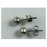 Sterling Silver Ball Earrings