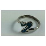 Sterling Silver Turquoise Rings Size 8
