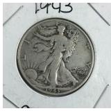 1943 Walking Liberty Half Dollar