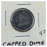 1835 Capped Dime From Old Estate