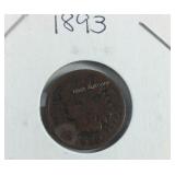 1893 Indian Head Penny
