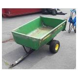 John Deere pull behind lawn cart