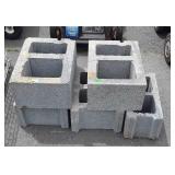 Group of five cinder blocks