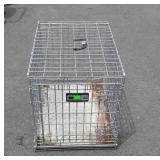Small metal pet carrier