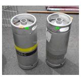 Two beer kegs ones from devil