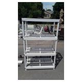 Poly shelving unit 57" tall