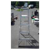 Five foot aluminum step ladder